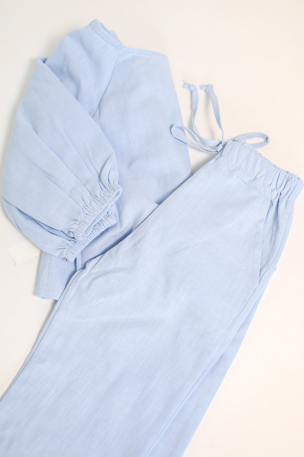 Alexis Linen Pant Set- Blue