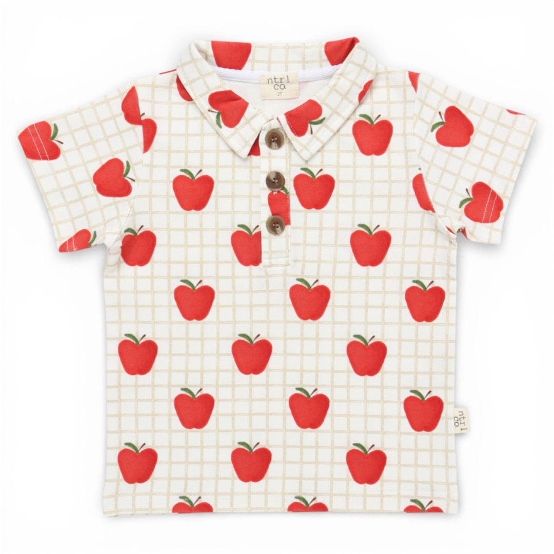 A+ Apples Short Sleeve Polo