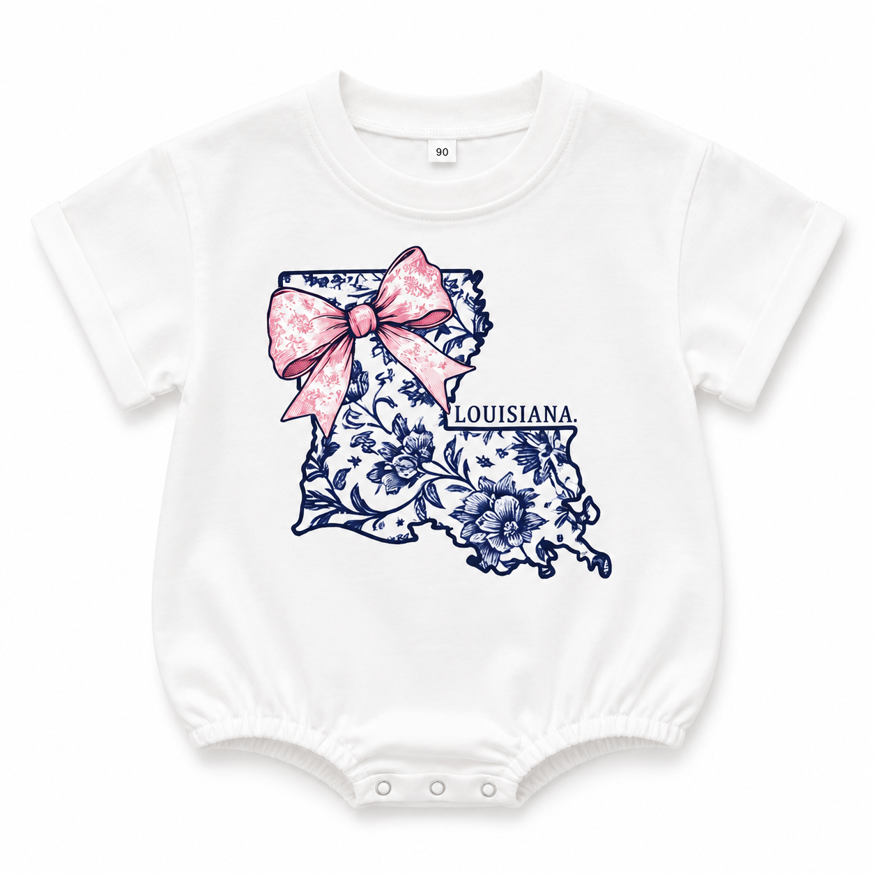 Louisiana Floral Bow Bubble
