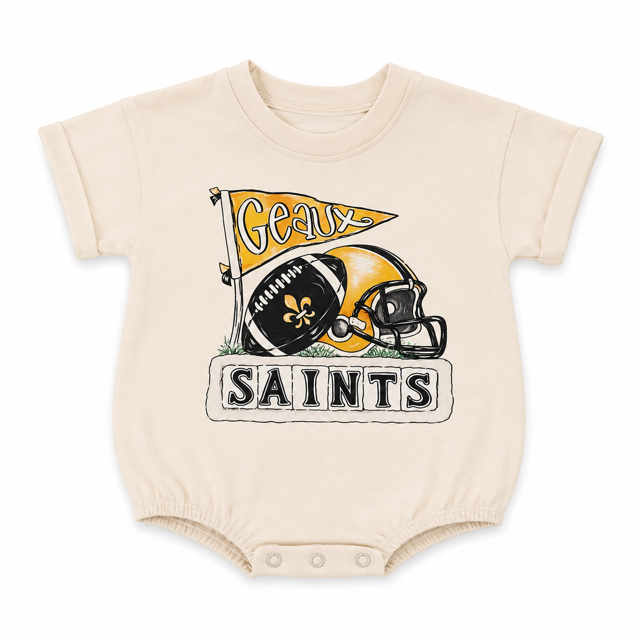 Geaux Saints Organic Cotton Bubble