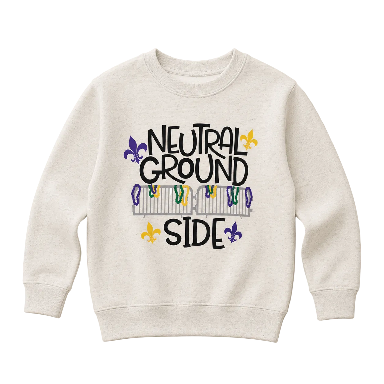 Neutral Ground Side Graphic Crewneck Pullover