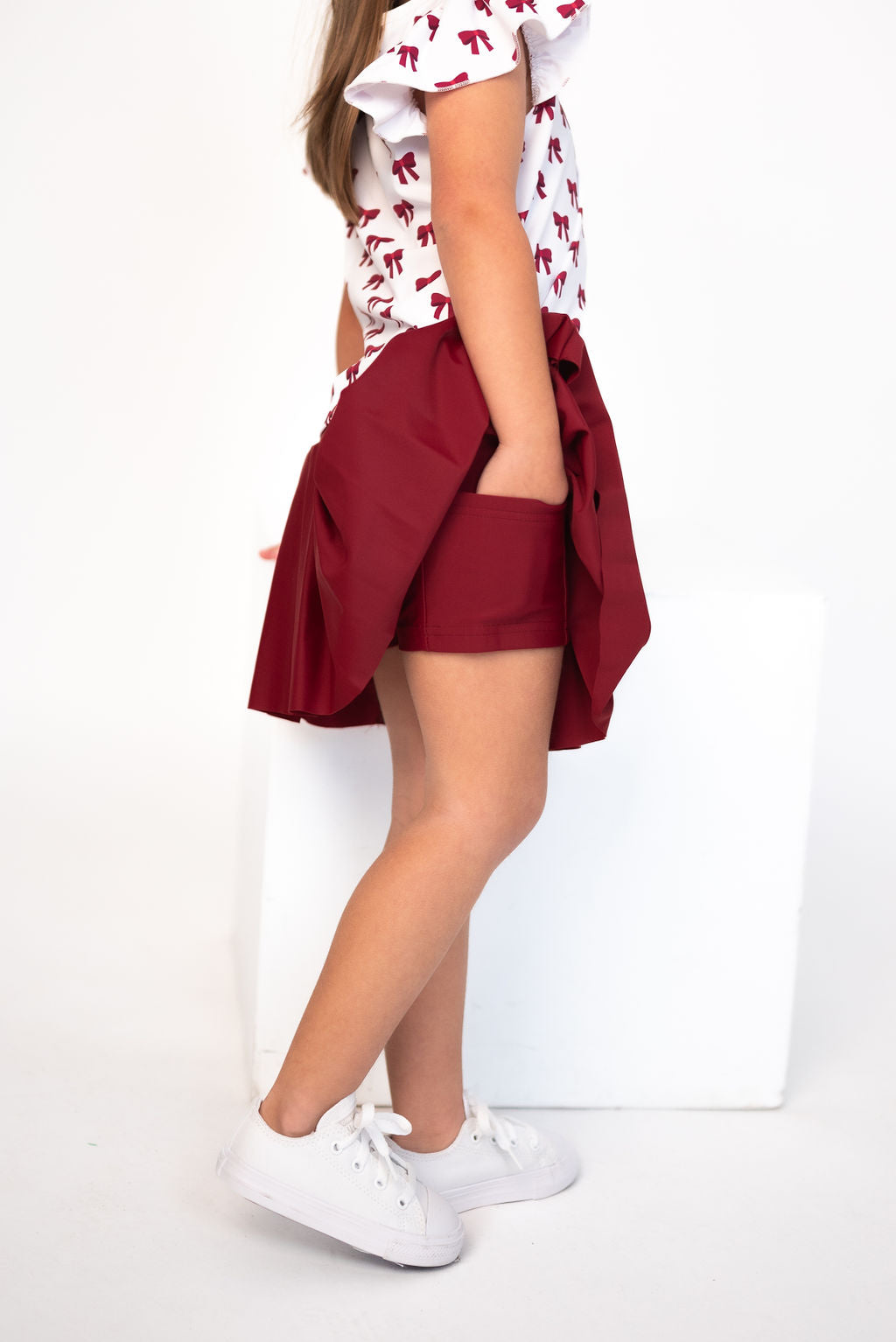Ruffled Sleeve Chant & Cheer Set | Gameday | Crimson