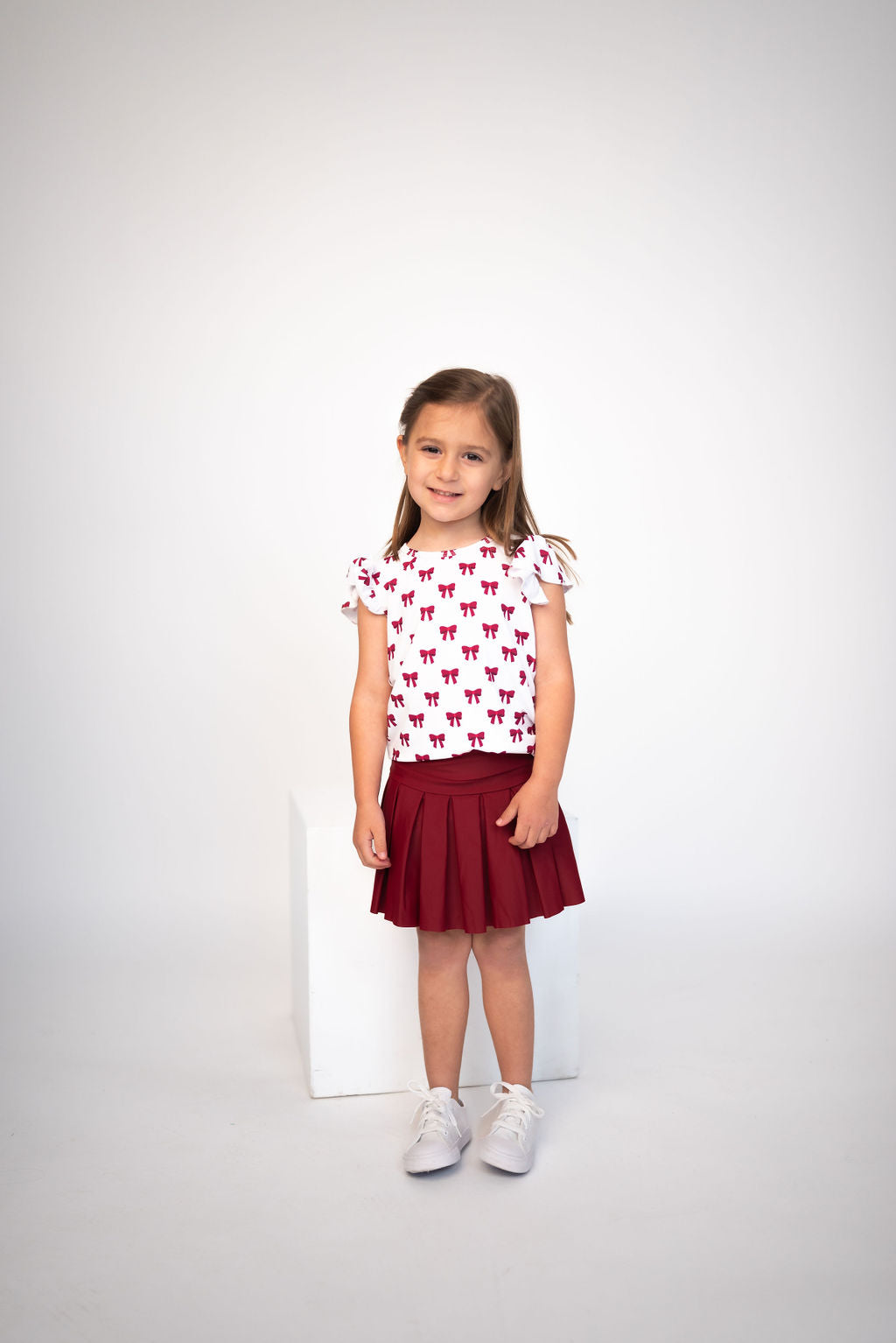 Ruffled Sleeve Chant & Cheer Set | Gameday | Crimson