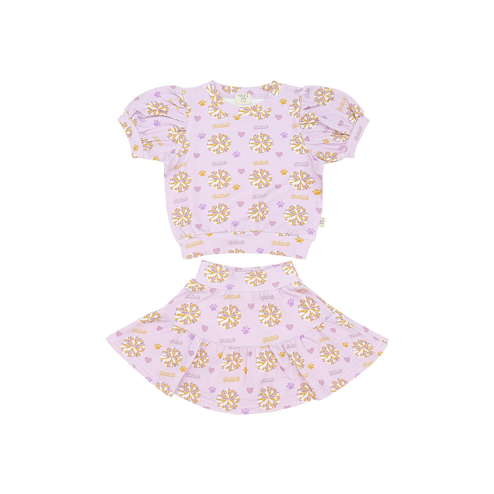 Pom-Pom Paws Twirl & Whirl Skirt Set