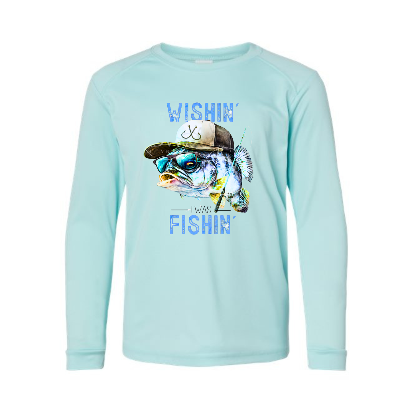 Wishin’ I Was Fishin’ Performance 50 UPF Tee