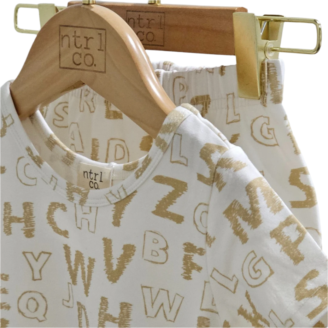 A B C U Later Short Sleeve Twirl Dress w/Biker Shorts