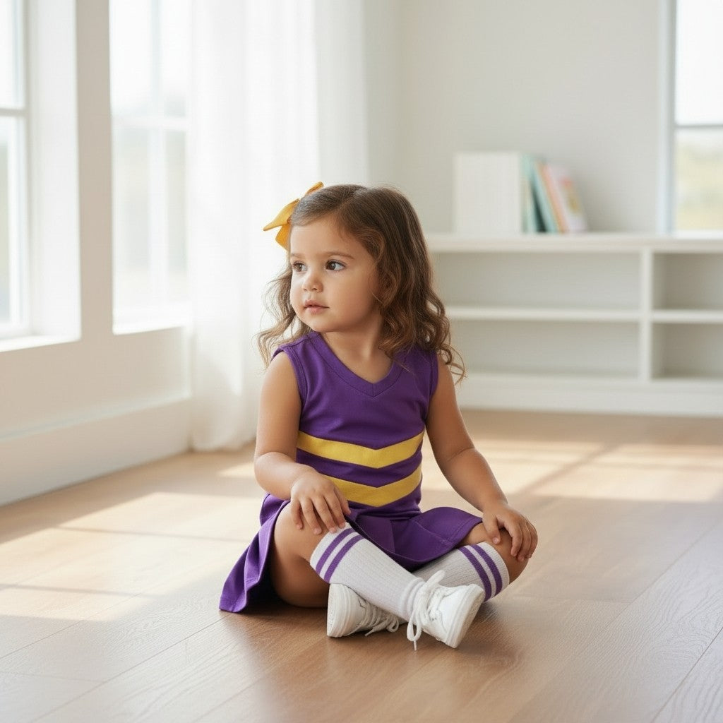 Purple & Gold Cheer Set