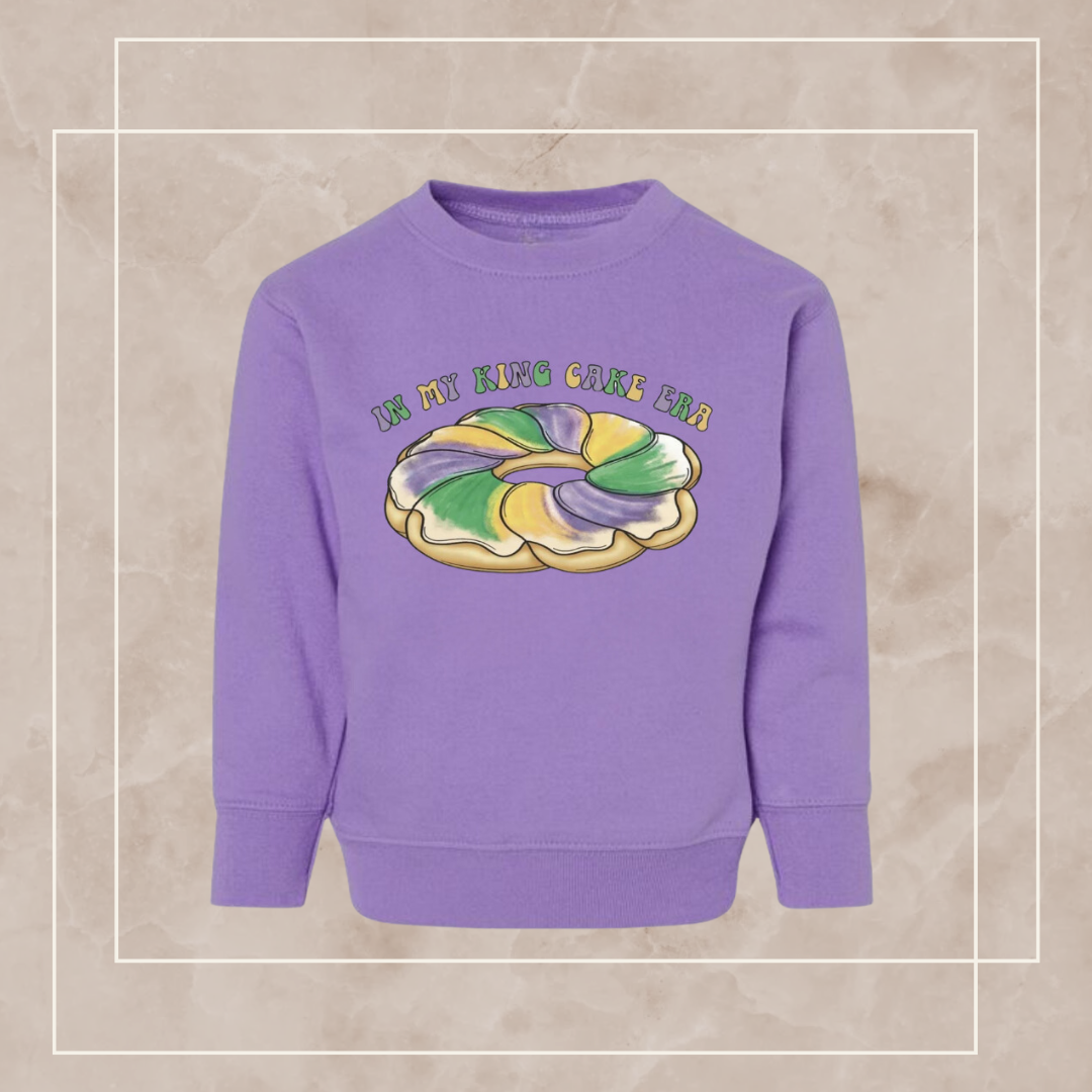 In My King Cake Era Mardi Gras Crewneck