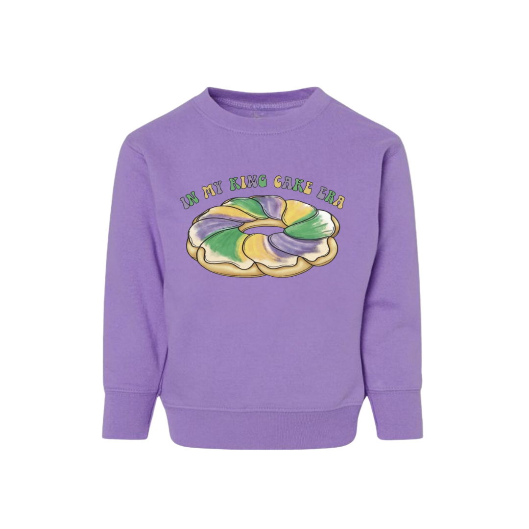 In My King Cake Era Mardi Gras Crewneck