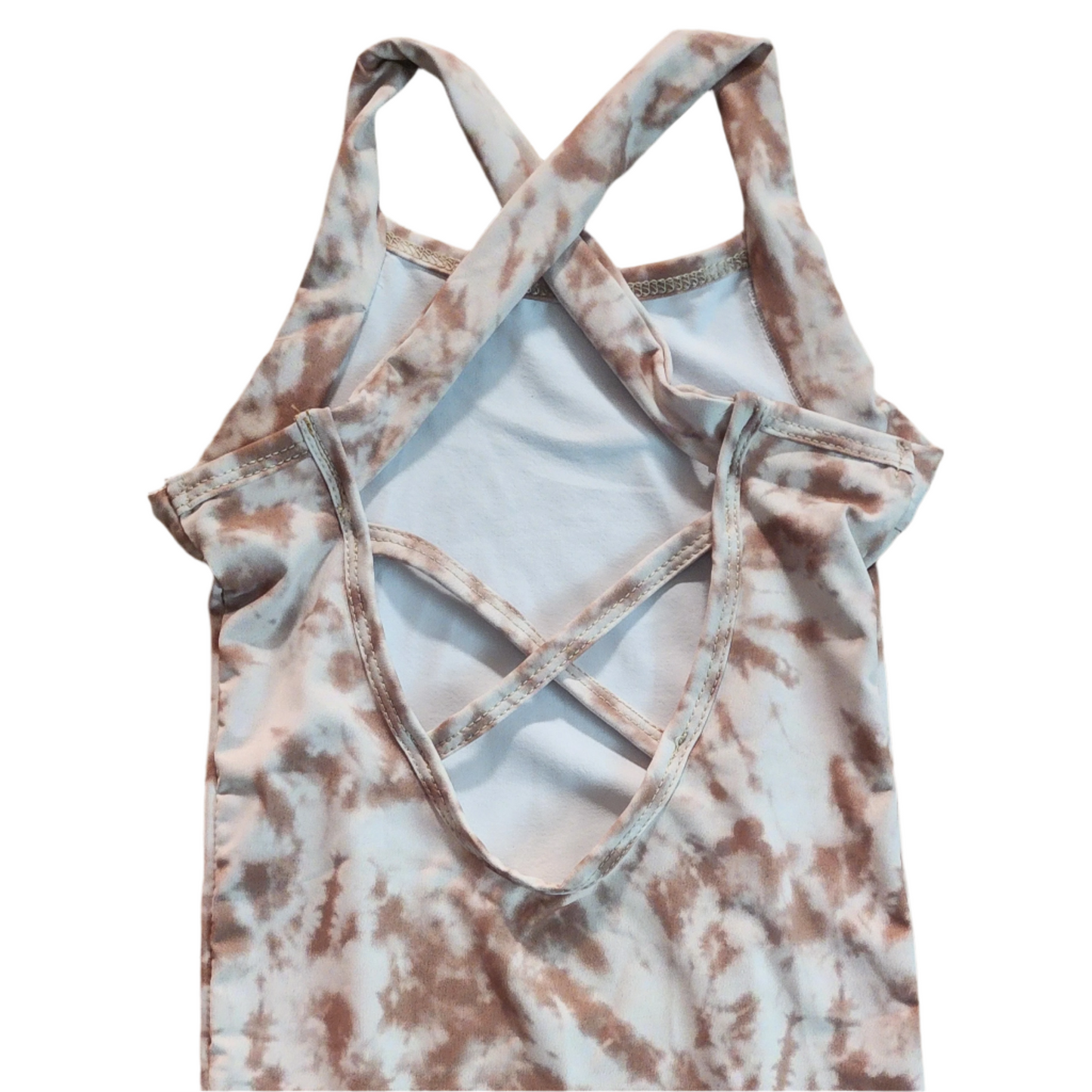 Tie Dye Unitard in Cocoa Vanilla
