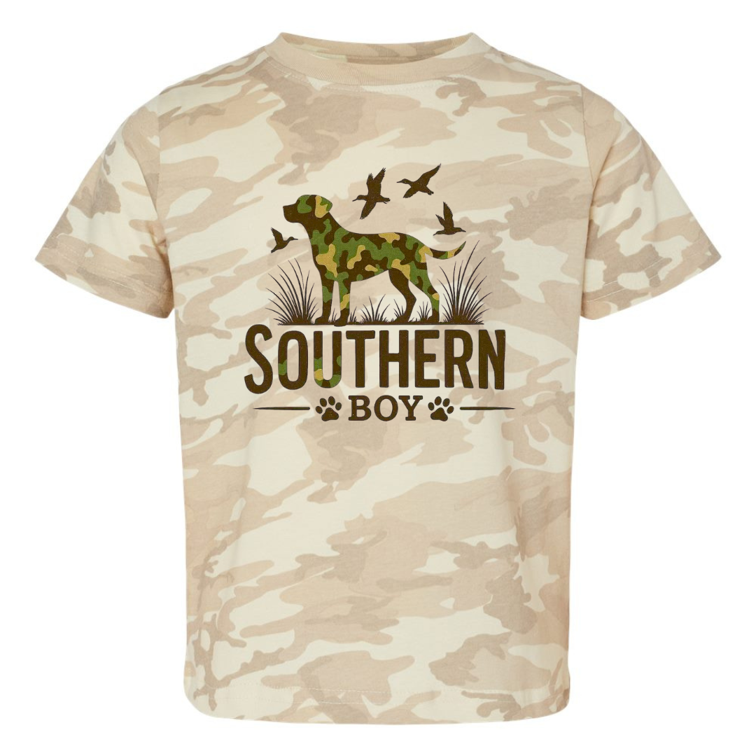 Southern Boy Graphic Camo Tee