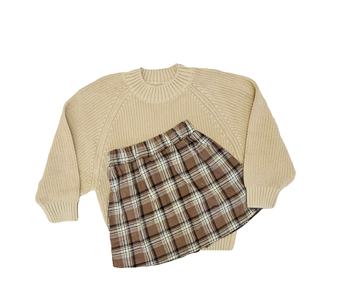 Plaid Short Skirt in Alpine Heritage