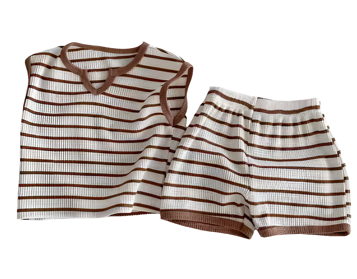 Blake Striped Short Set