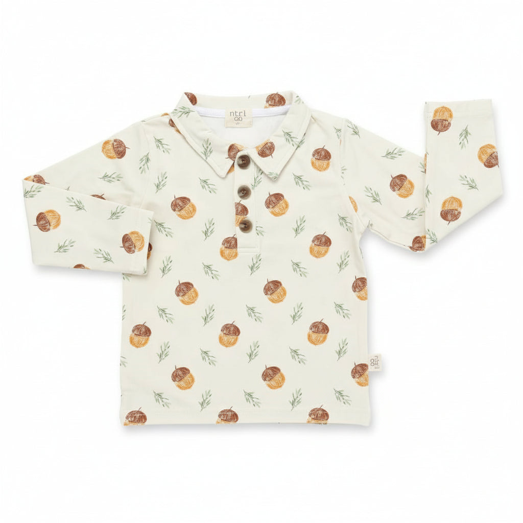 Acorn Long Sleeve Polo