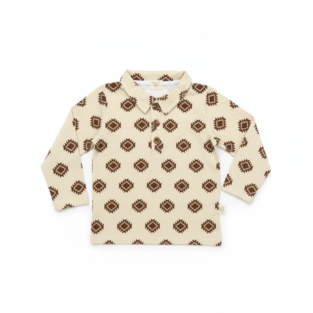 Adobe Long Sleeve Polo
