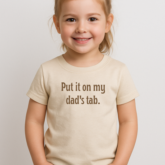 On Dad's Tab Graphic Short Sleeve Tee