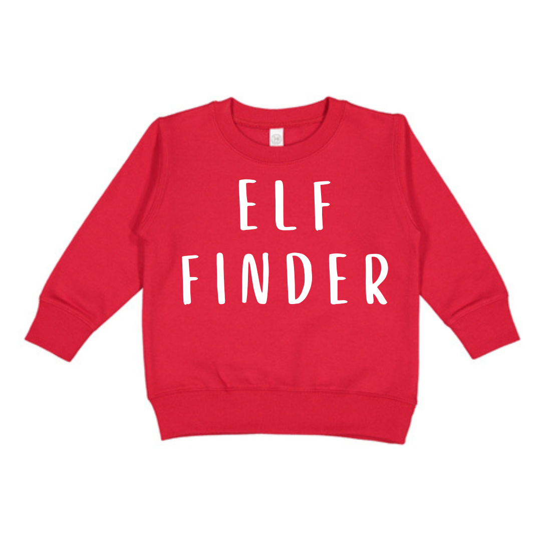 Elf Finder Graphic Crewneck Pullover