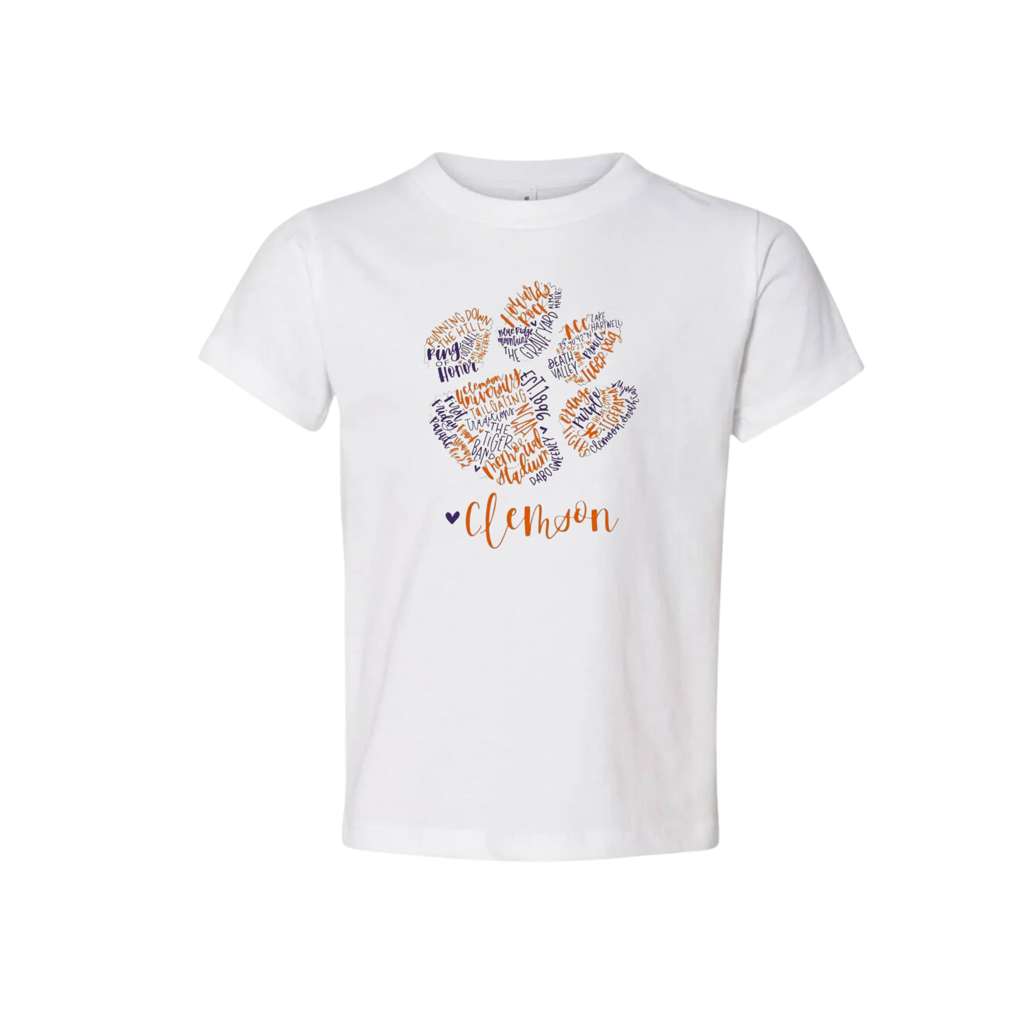 Clemson Spirit Paw Gameday Graphic Tee
