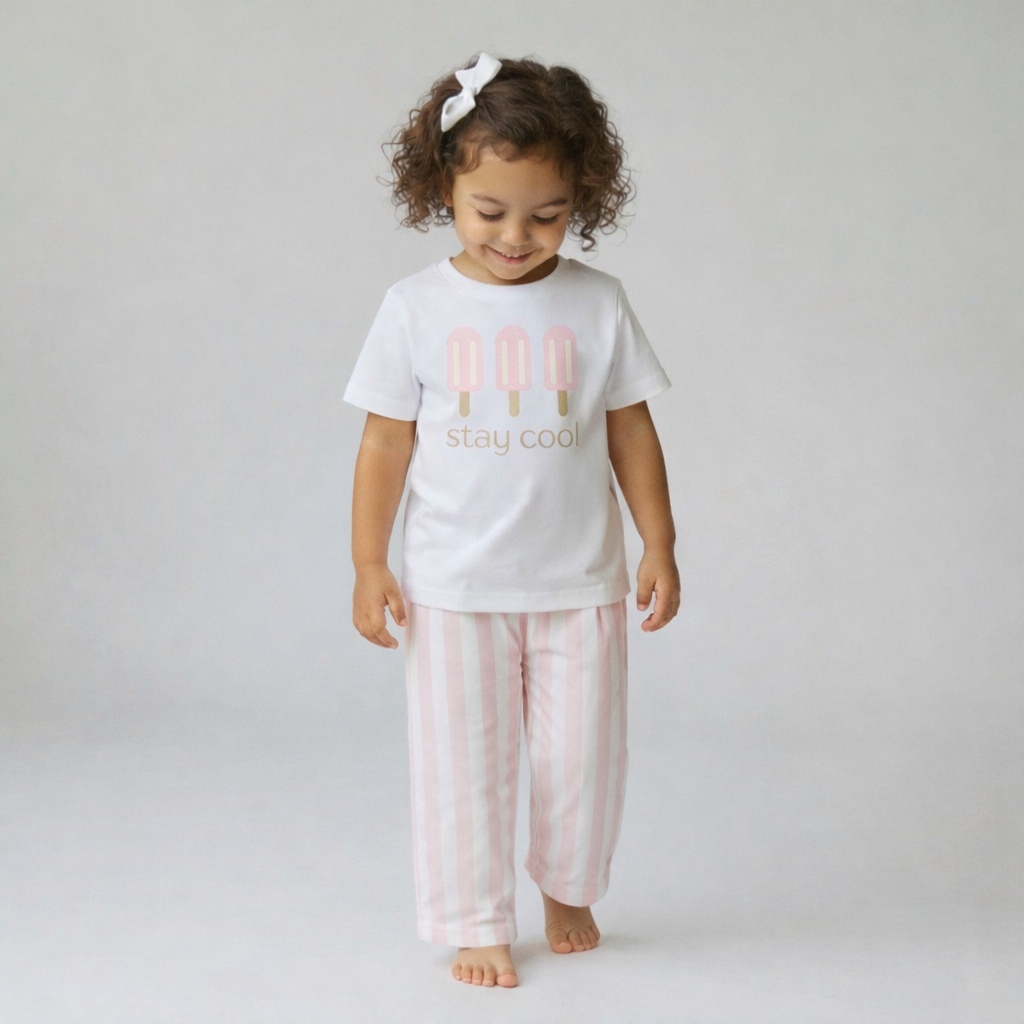 Stay Cool Popsicle Graphic Tee | Pink