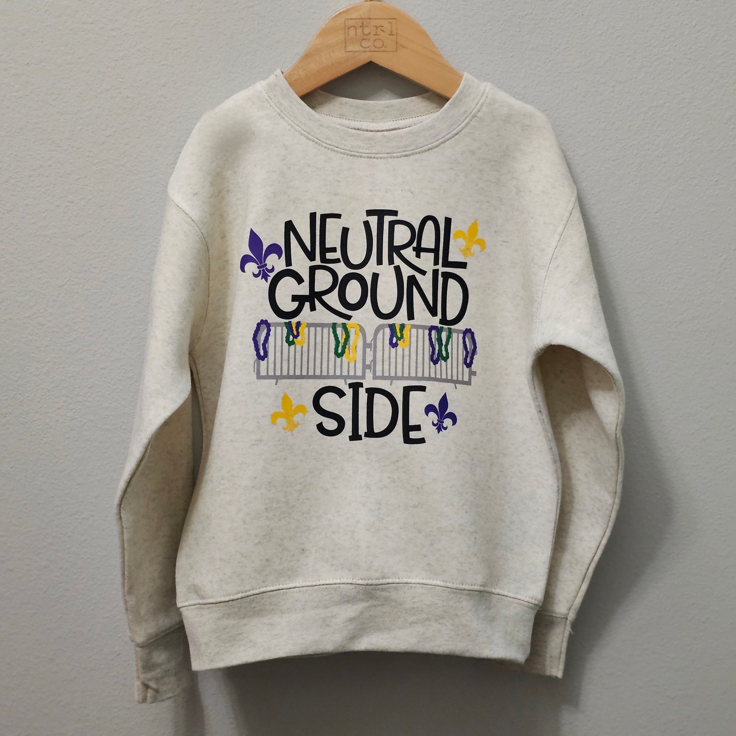 Neutral Ground Side Graphic Crewneck Pullover