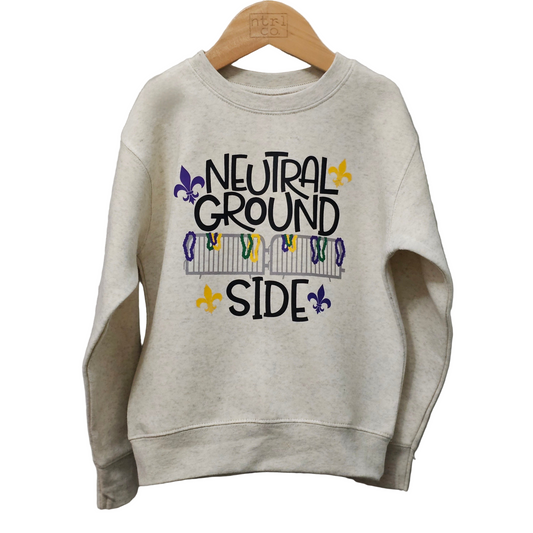 Neutral Ground Side Graphic Crewneck Pullover