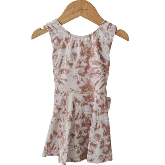 Tie Dye Activewear Dress in Cocoa Vanilla