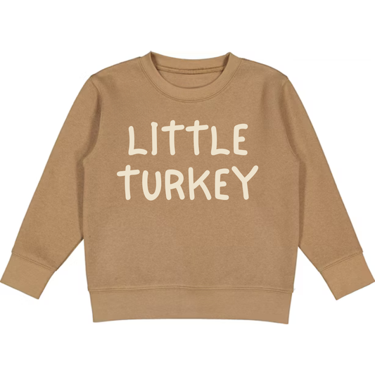Little Turkey Holiday Crewneck Pullover