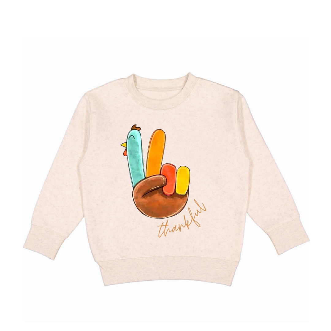 Thankful Turkey Holiday Crewneck Pullover