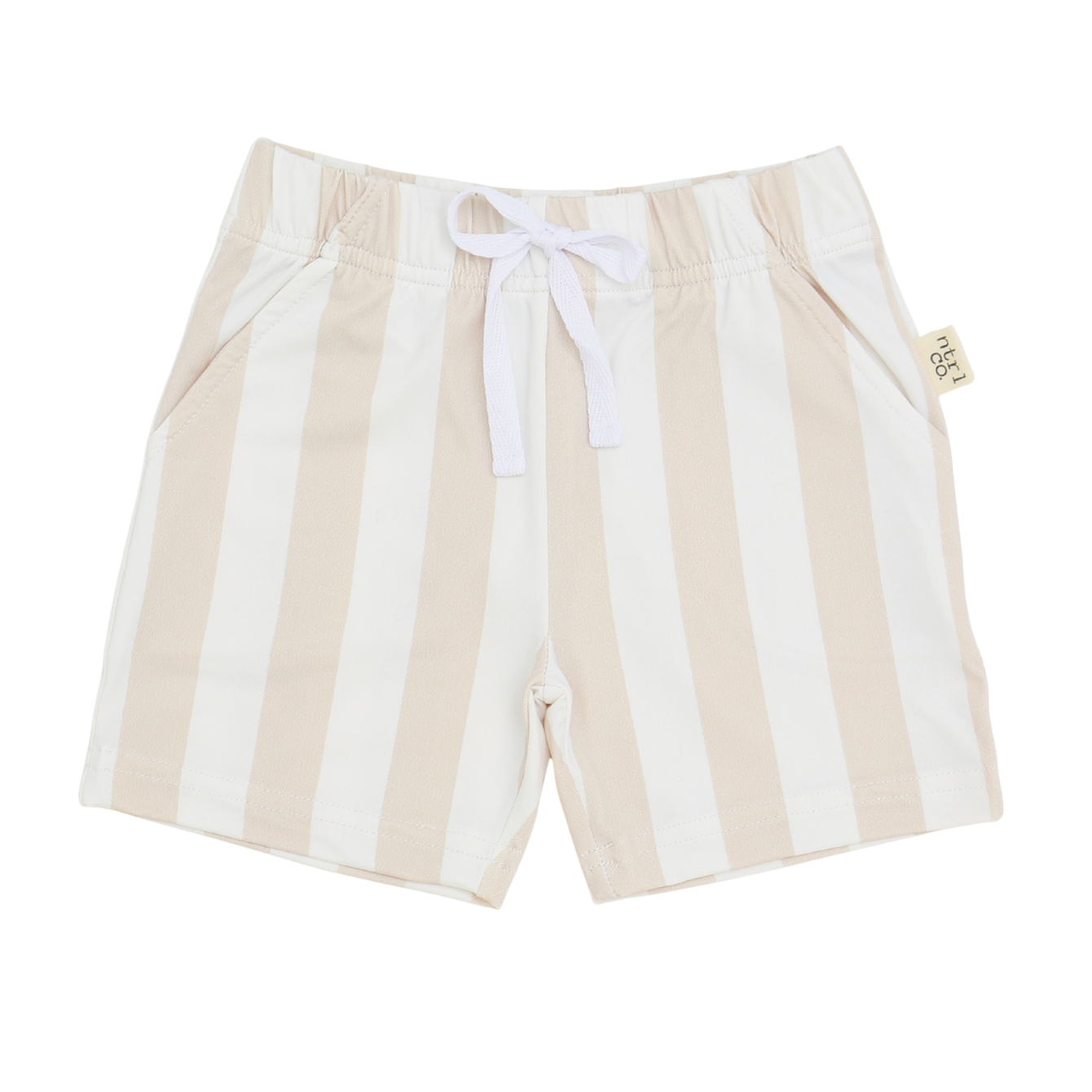Tropical Splash – Swimsuit Trunks | Beach Lines | Tan