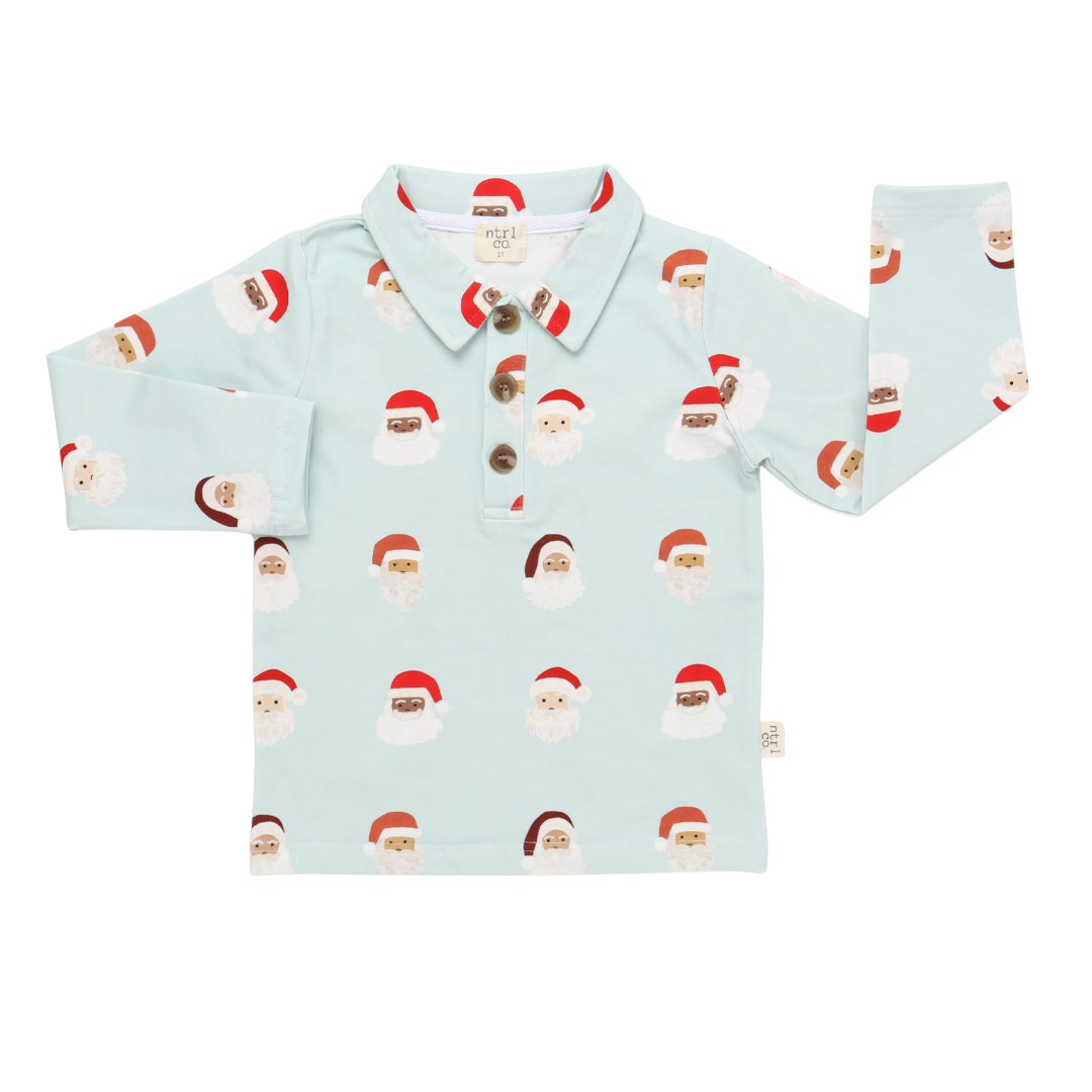 Simply Santa Long Sleeve Polo