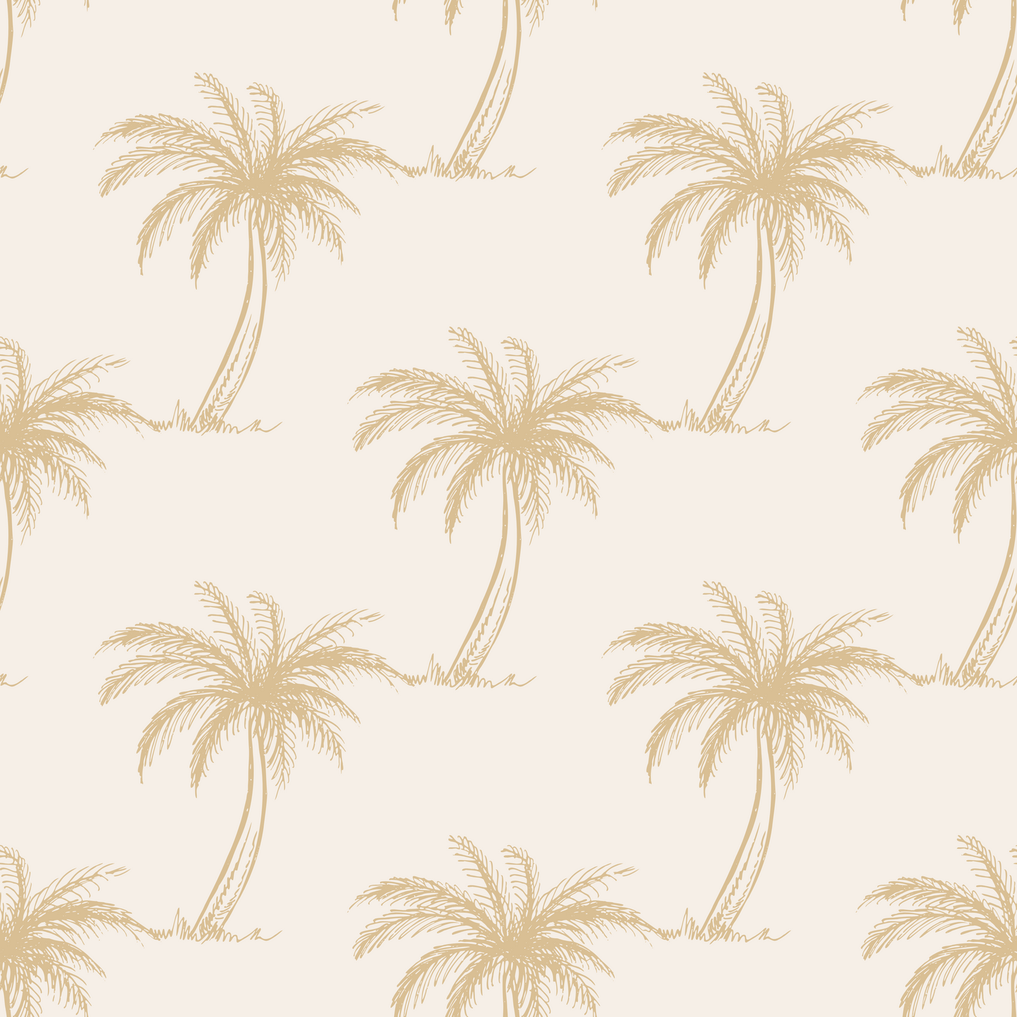 Tide With Love Sleeveless Twirl Dress | Palm Daze | Tan