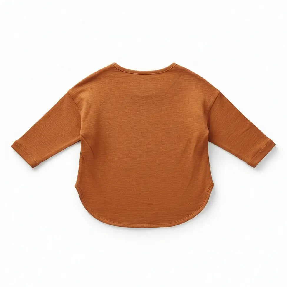 Long Sleeve Tee in Pumpkin Spice | Sustainable | Fall