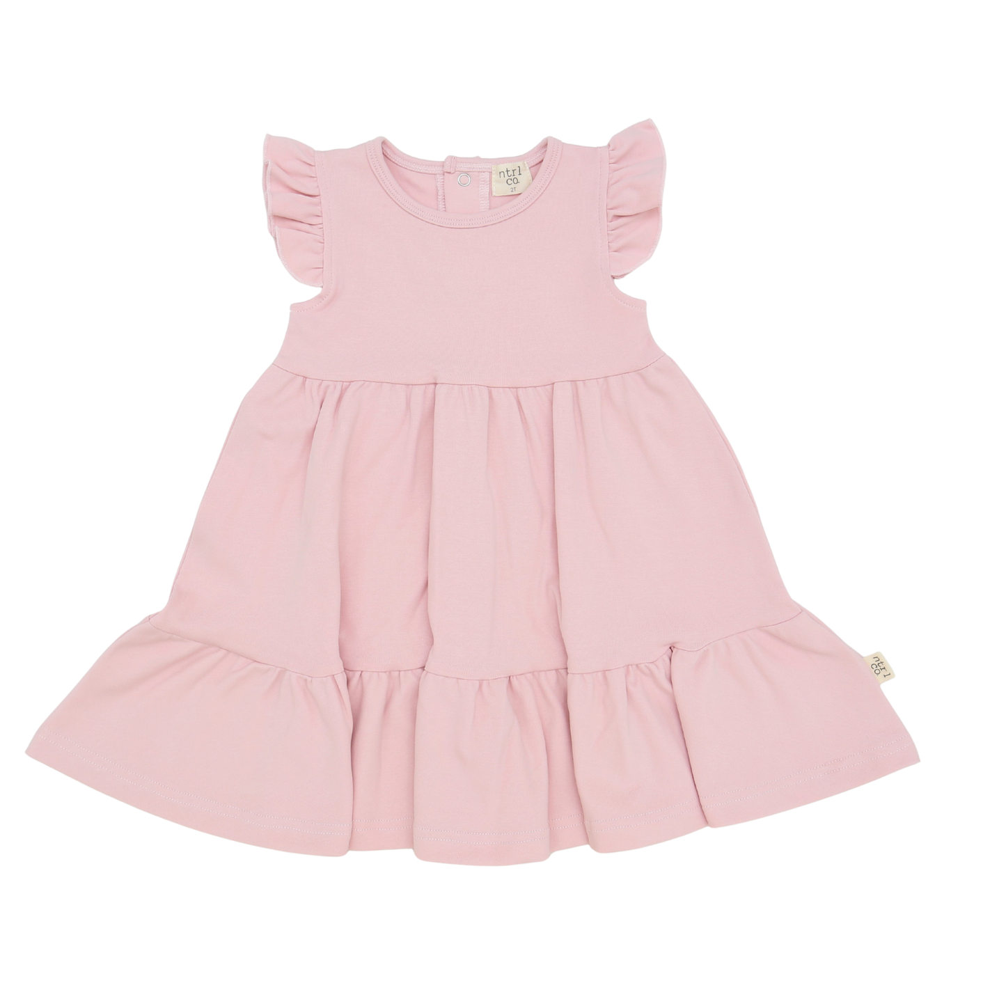 Barefoot Breeze – Ruffle Sleeve Dress | Tropic Pink