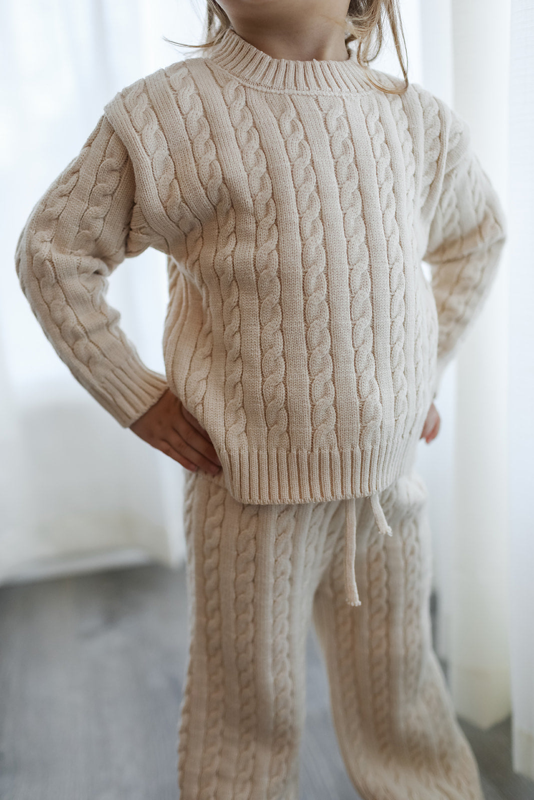 Brooke 2 Piece Cable Knit Sweater Set