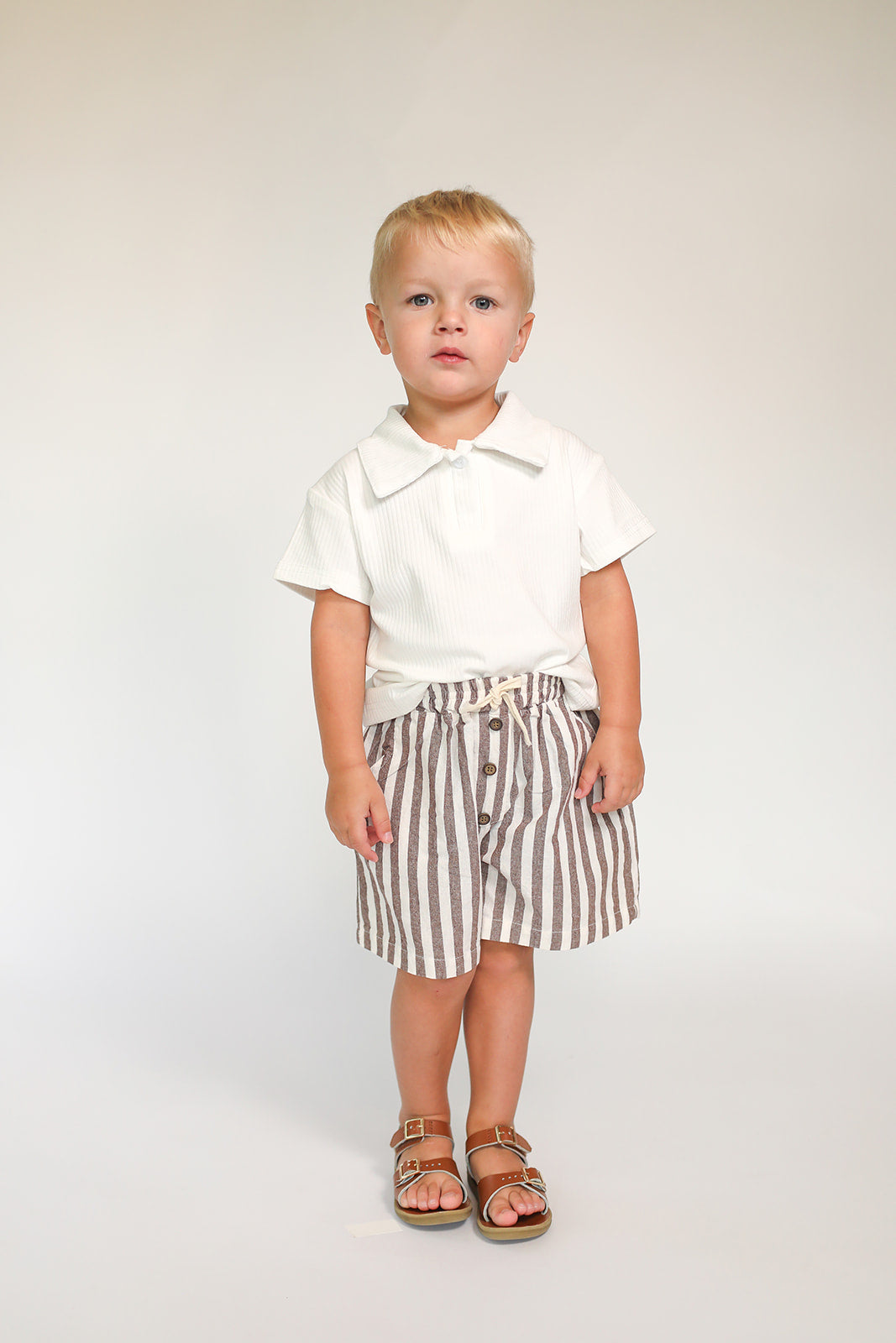 Emerson Striped Short- Brown