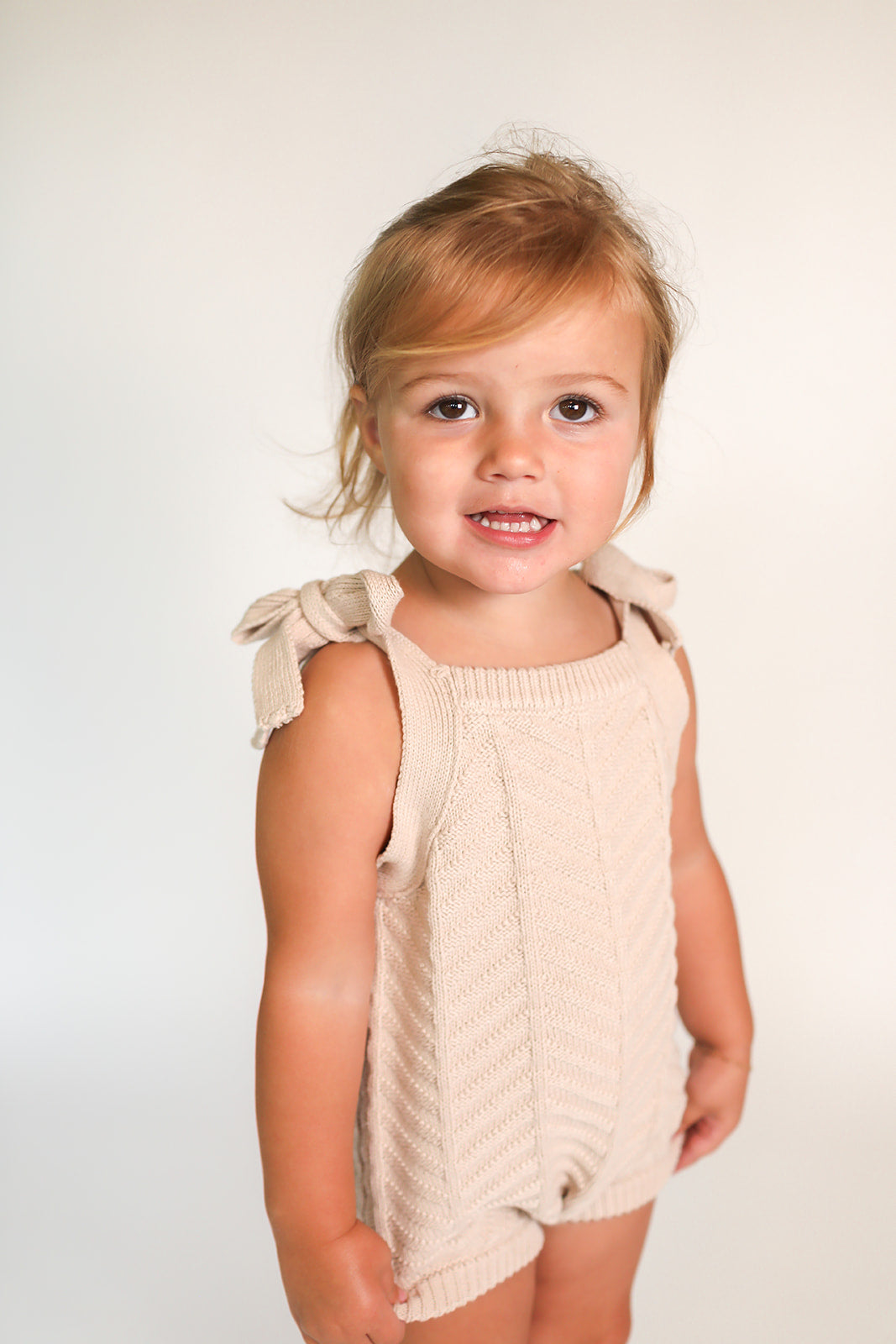 Sophia Sweater Romper- Oat