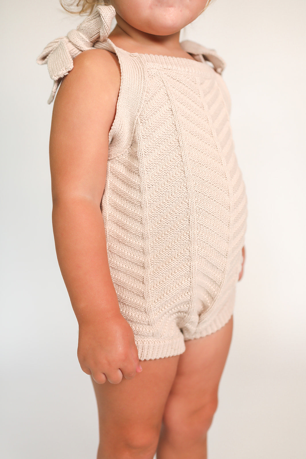 Sophia Sweater Romper- Oat