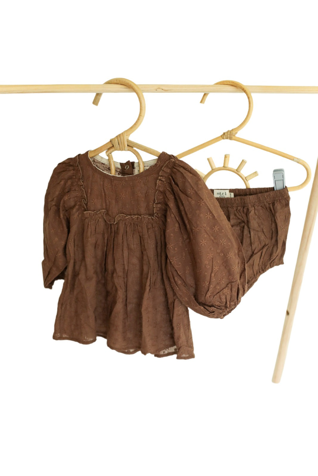 Lili Puff Sleeve- Brown