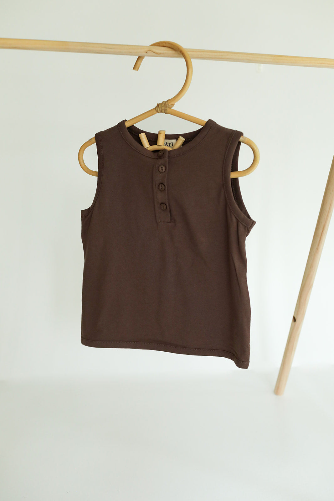 Mikey Tank Top- Brown