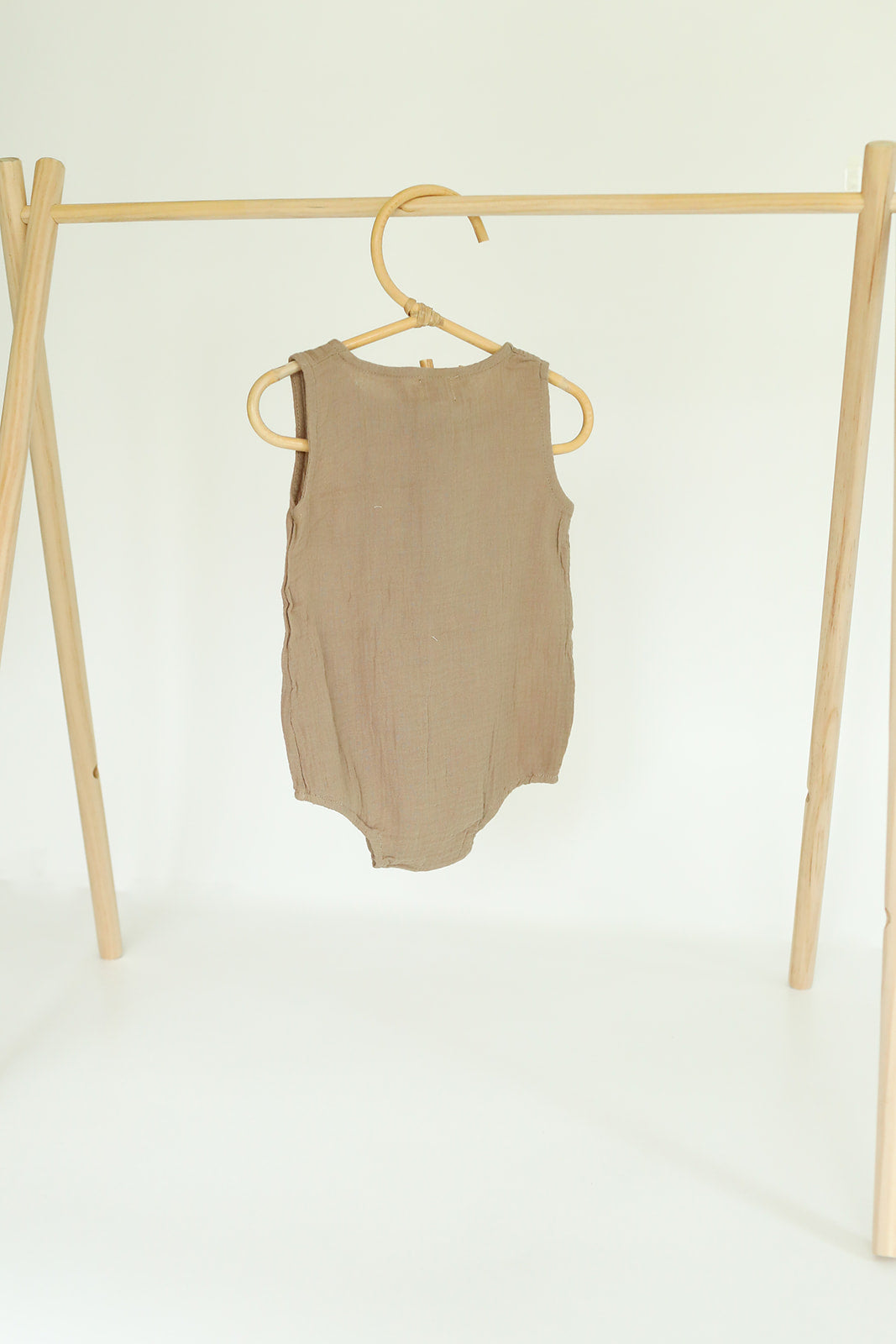 Jody Muslin Romper- Brown