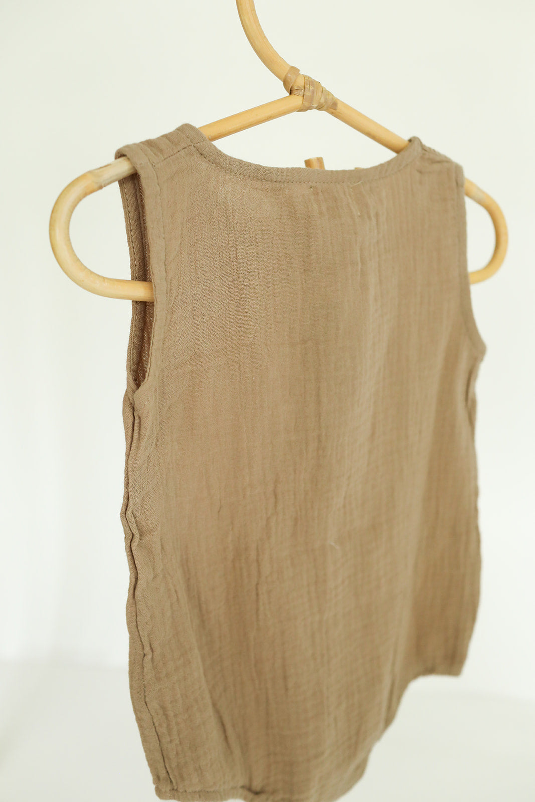 Jody Muslin Romper- Brown