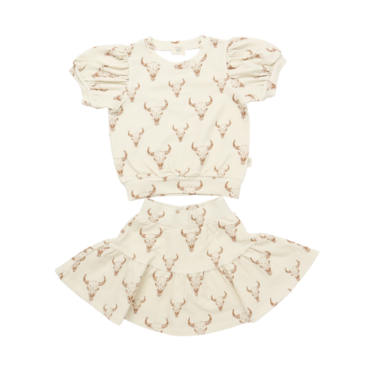 Little Longhorns Twirl & Whirl Skirt Set