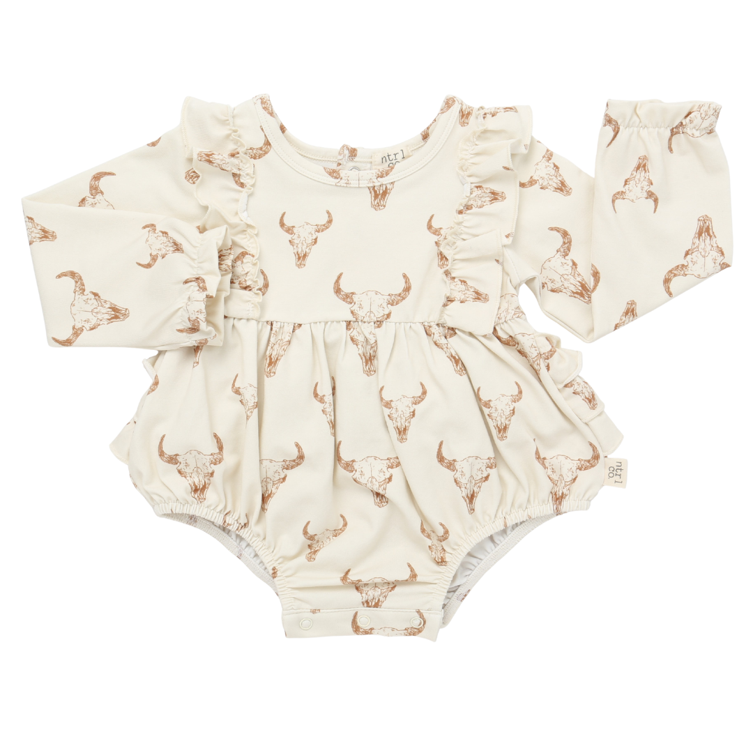 Little Longhorns Timeless Ruffle Bubble