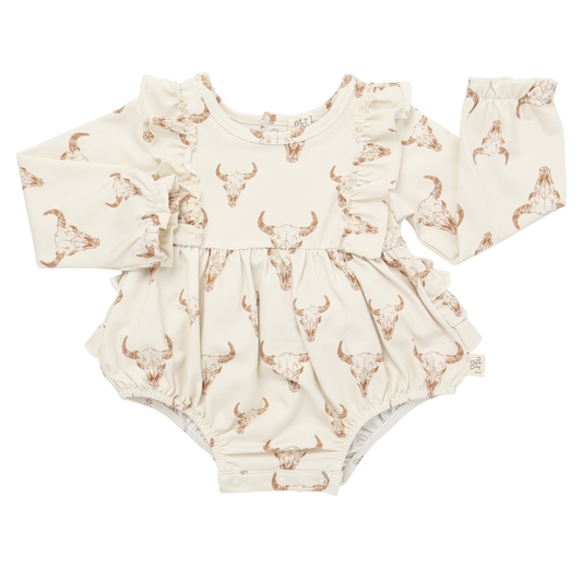 Little Longhorns Timeless Ruffle Bubble