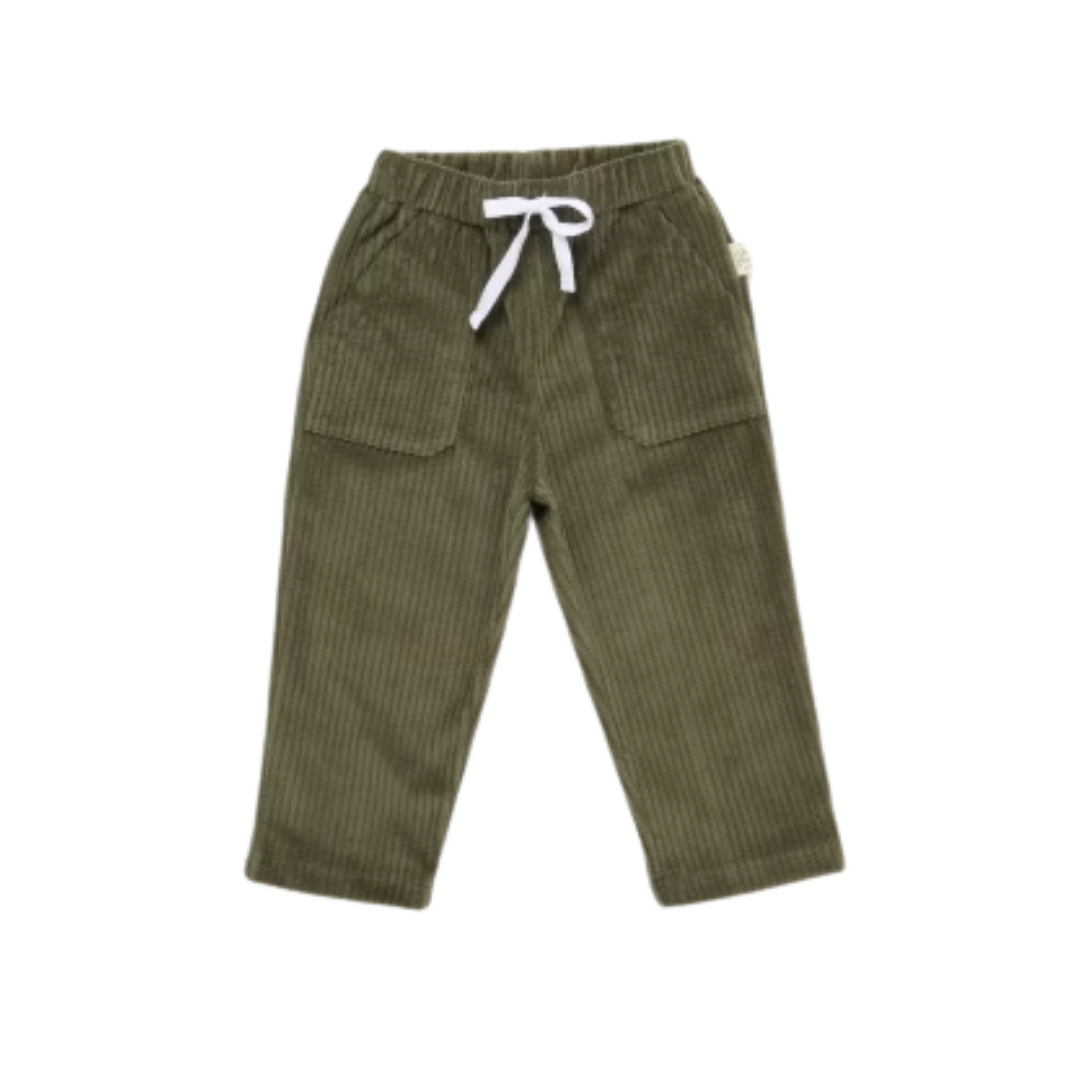 Classic Cord Trousers- Deep Green