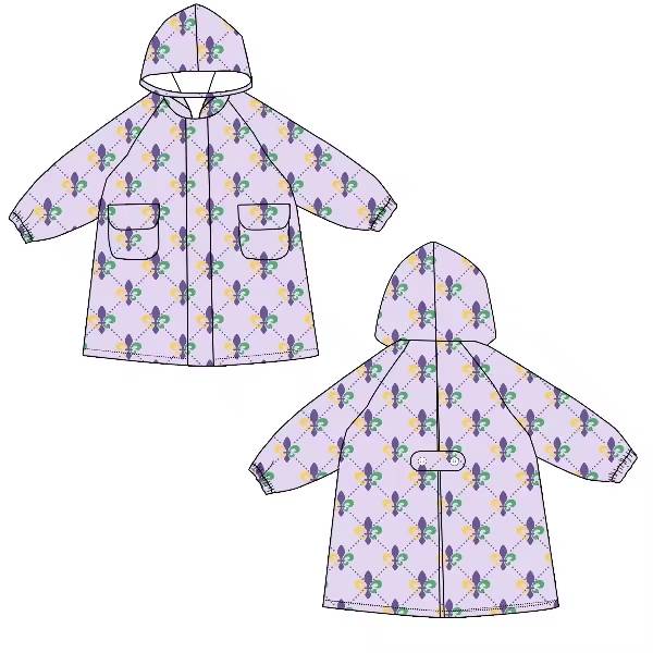 "Fleur de Fun" Raincoat & Matching Storage Bag