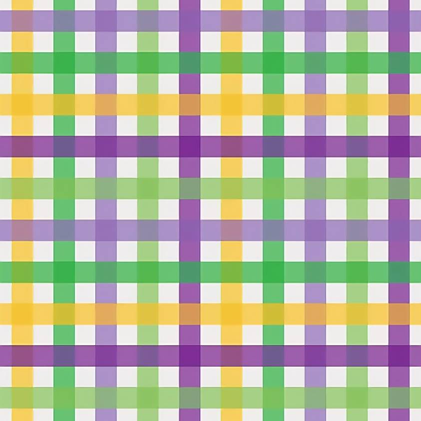 "Mardi Pardi" Plaid Scalloped Skort