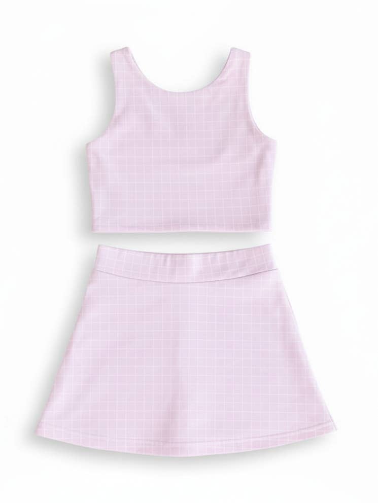 Tickled Pink – 2-Piece Activewear Set | Tank & Skort