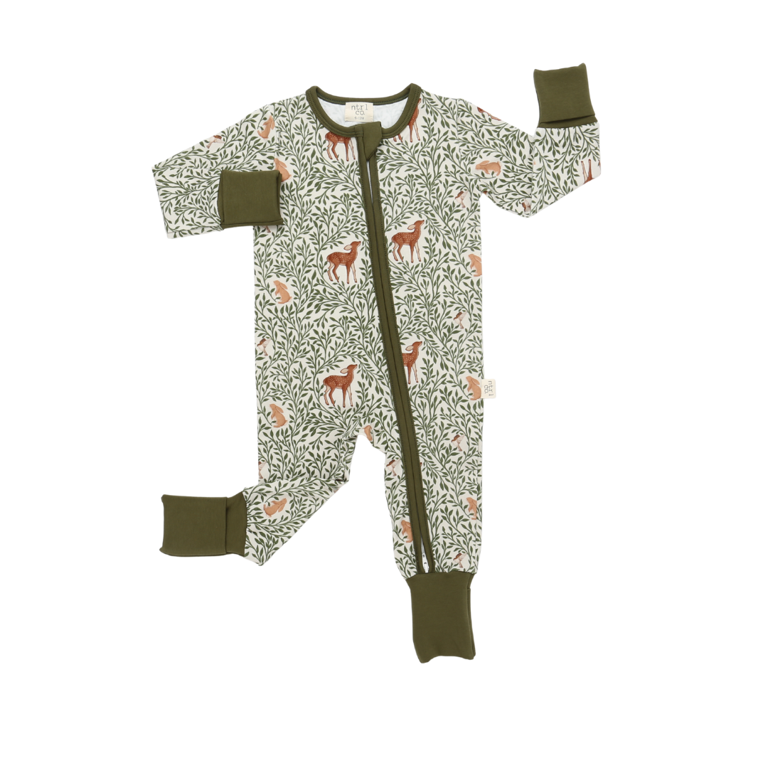 Woodland Whimsy Double Zippy Pajamas