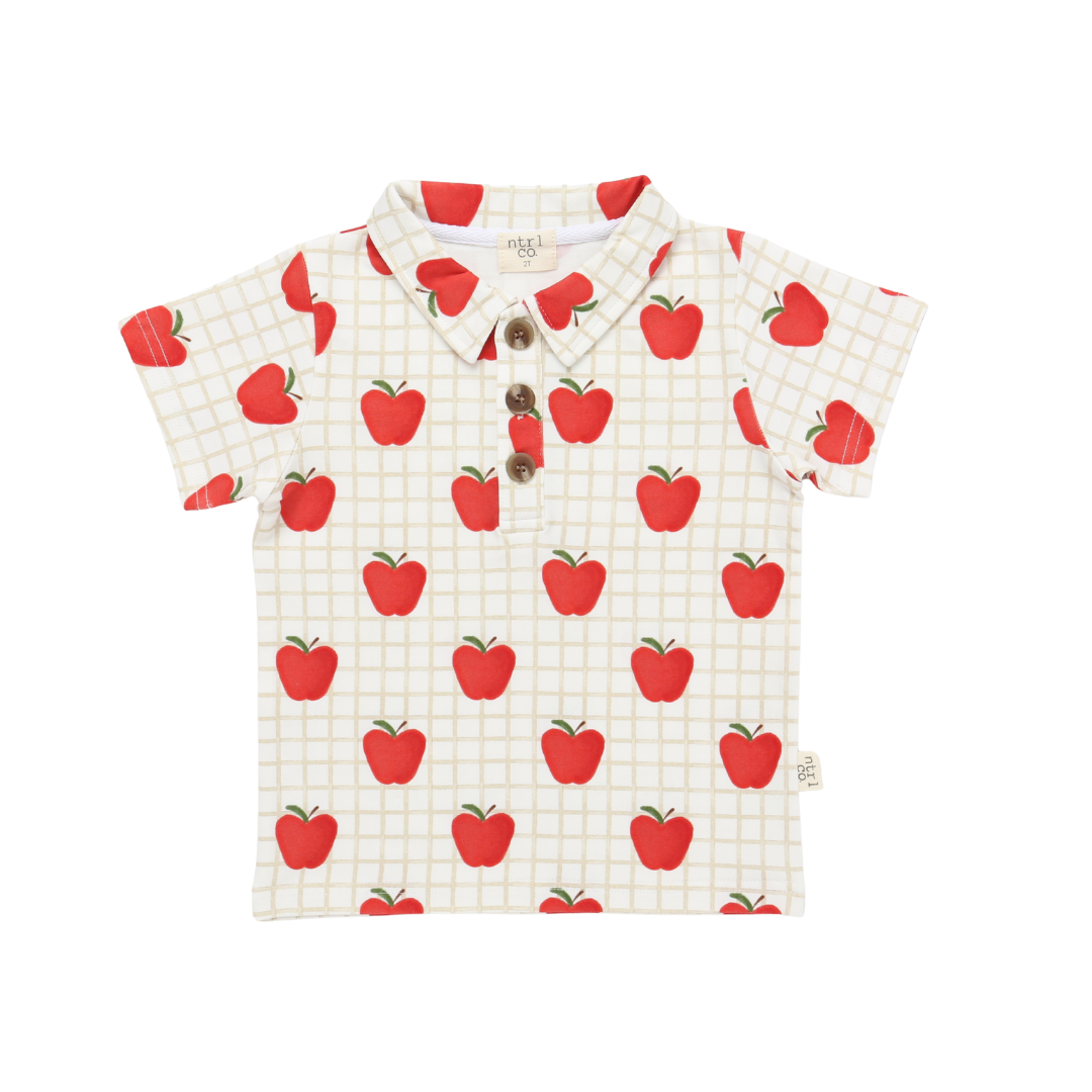 A+ Apples Short Sleeve Polo